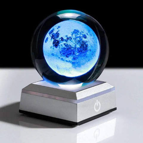 3D Laser Engraved Crystal Balls Lamp - Space Shop