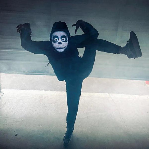 Bluetooth Light Up LED Mask - Space Shop