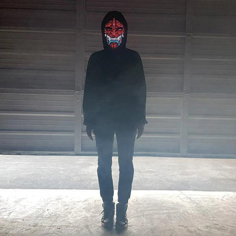 Bluetooth Light Up LED Mask - Space Shop