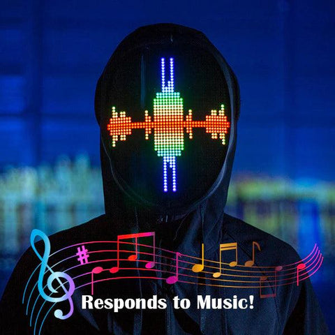 Bluetooth Light Up LED Mask - Space Shop