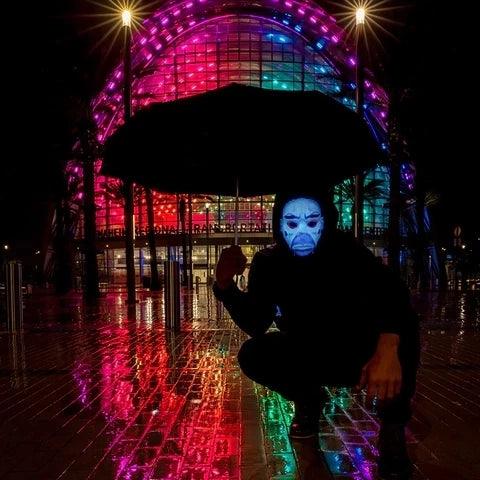 Bluetooth Light Up LED Mask - Space Shop