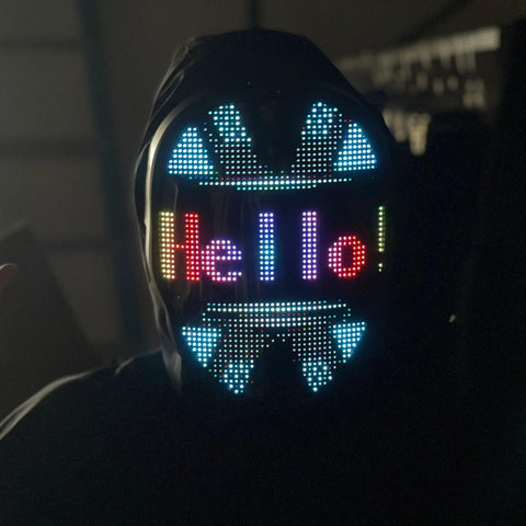 Bluetooth Light Up LED Mask - Space Shop