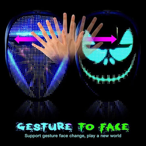 Bluetooth Light Up LED Mask - Space Shop