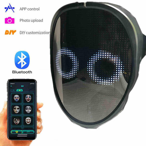 Bluetooth Light Up LED Mask - Space Shop