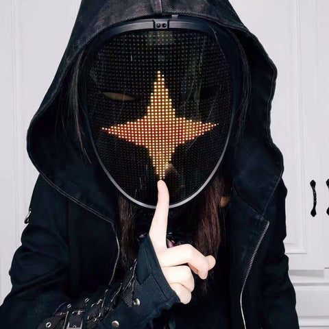 Bluetooth Light Up LED Mask - Space Shop