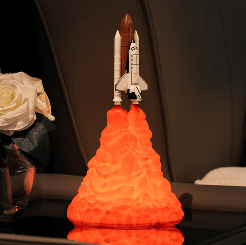 3D Print Rocket Space Shuttle Night Lamp - Space Shop