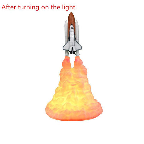 3D Print Rocket Space Shuttle Night Lamp - Space Shop