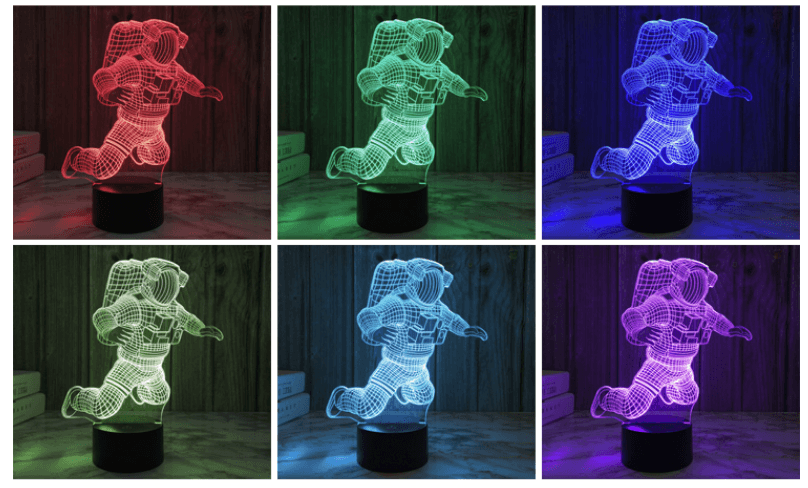 Astronaut 3D Night Light - Space Shop